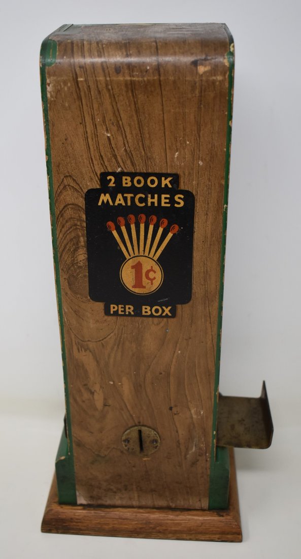 Vintage Match Coin Op Dispenser Machine (1 of 4)