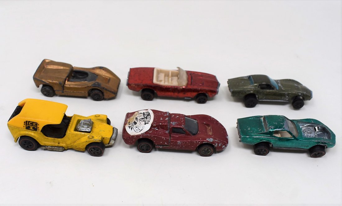 lot of 6 Hot wheels Red Line cars (1 of 3)