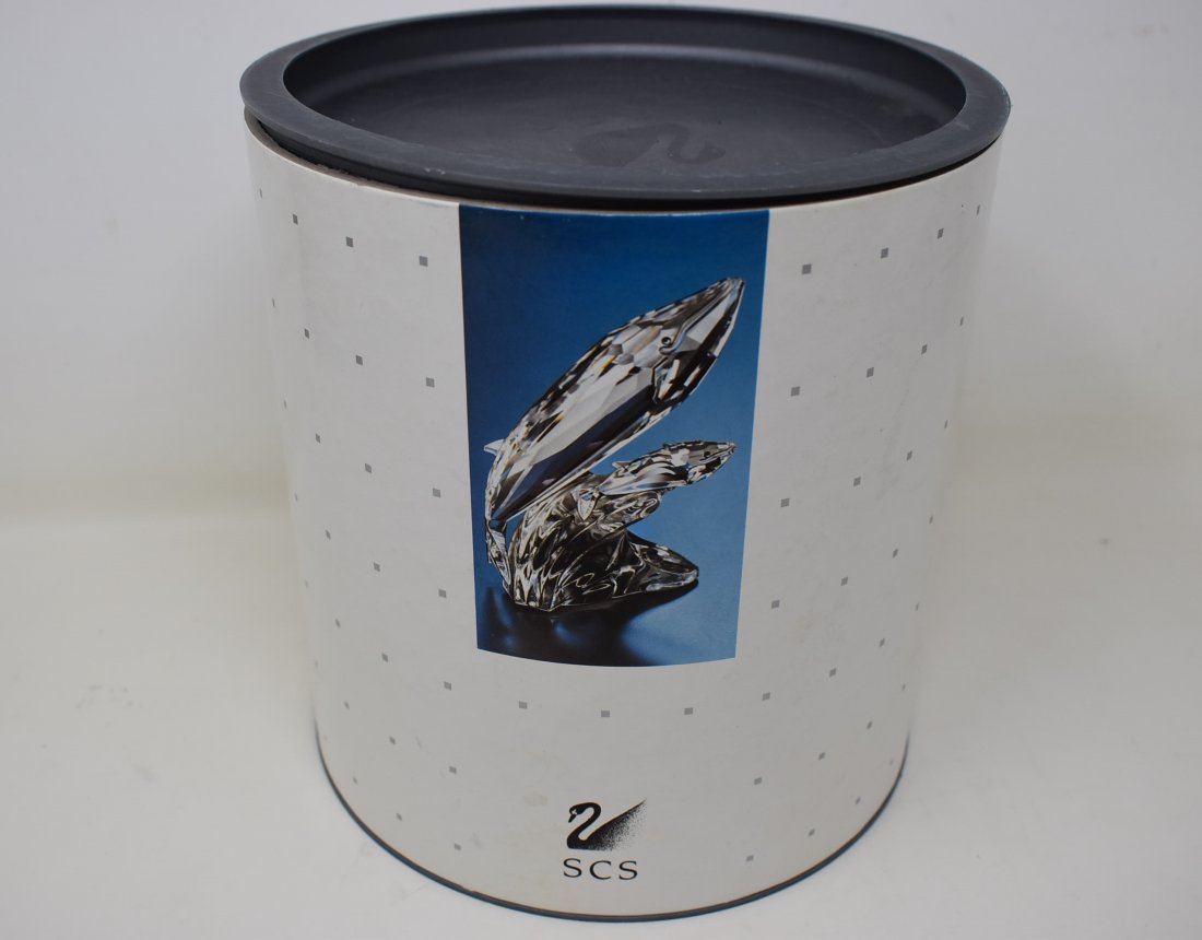 Swarovski 1992 "Care for Me" Whales IN BOX (1 of 3)