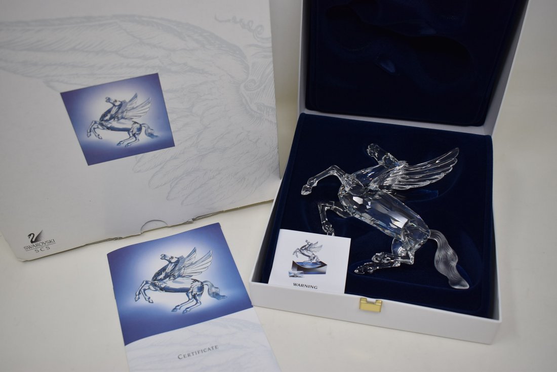 1998 Swarovski "Fabulous Creatures" Pegasus NEW IN BOX: Swarovski Crystal Annual Edition 1998 "Fabulous Creatures" Pegasus. It comes brand new in box