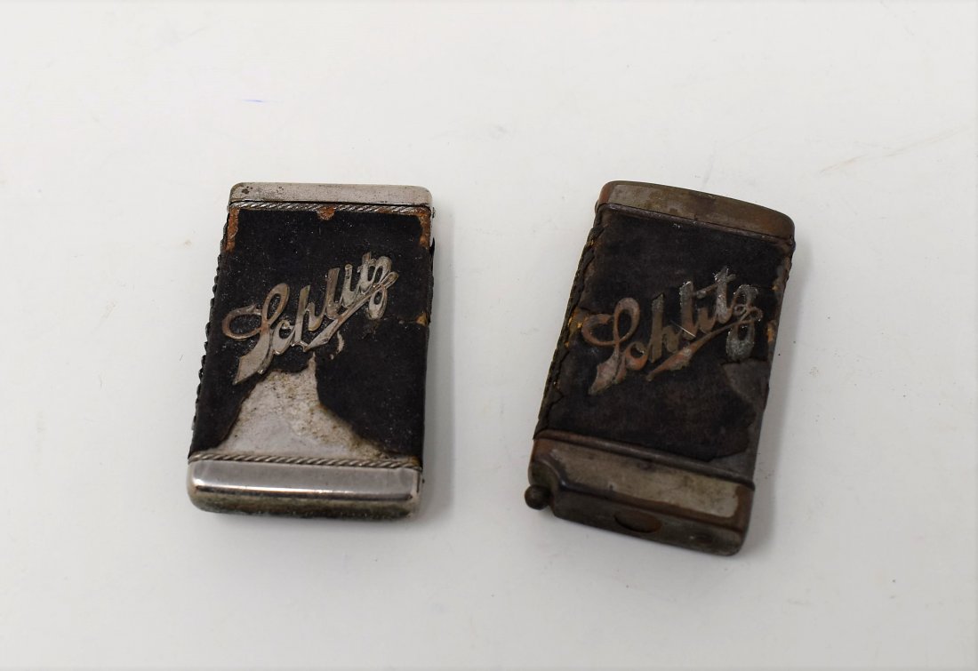 2 Vintage Schlitz Brewing Match Safes Vesta (1 of 3)