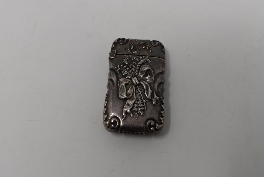 Antique Sterling Silver Match Safe Vesta (1 of 4)