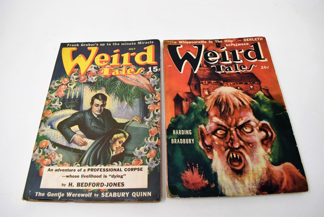 Lot of 2 Weird Tales Magazines Books 1940 & 1948 (1 of 3)