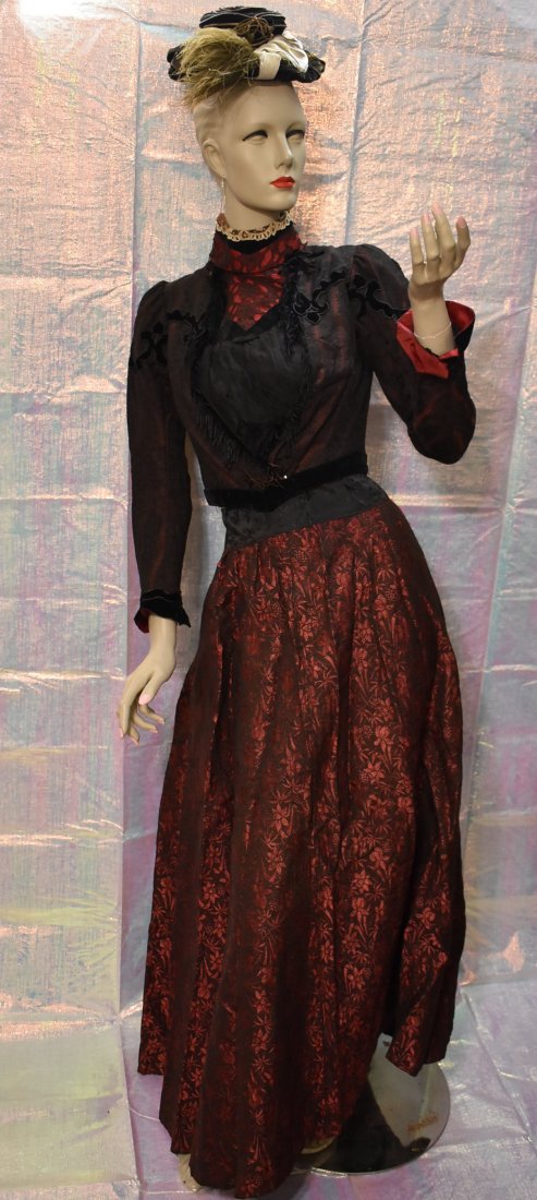 Victorian / Edwardian Dress Skirt Top Bodice Hat Outfit (1 of 13)