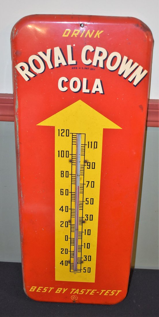 Vintage Royal Crown Cola Sign Thermometer (1 of 4)