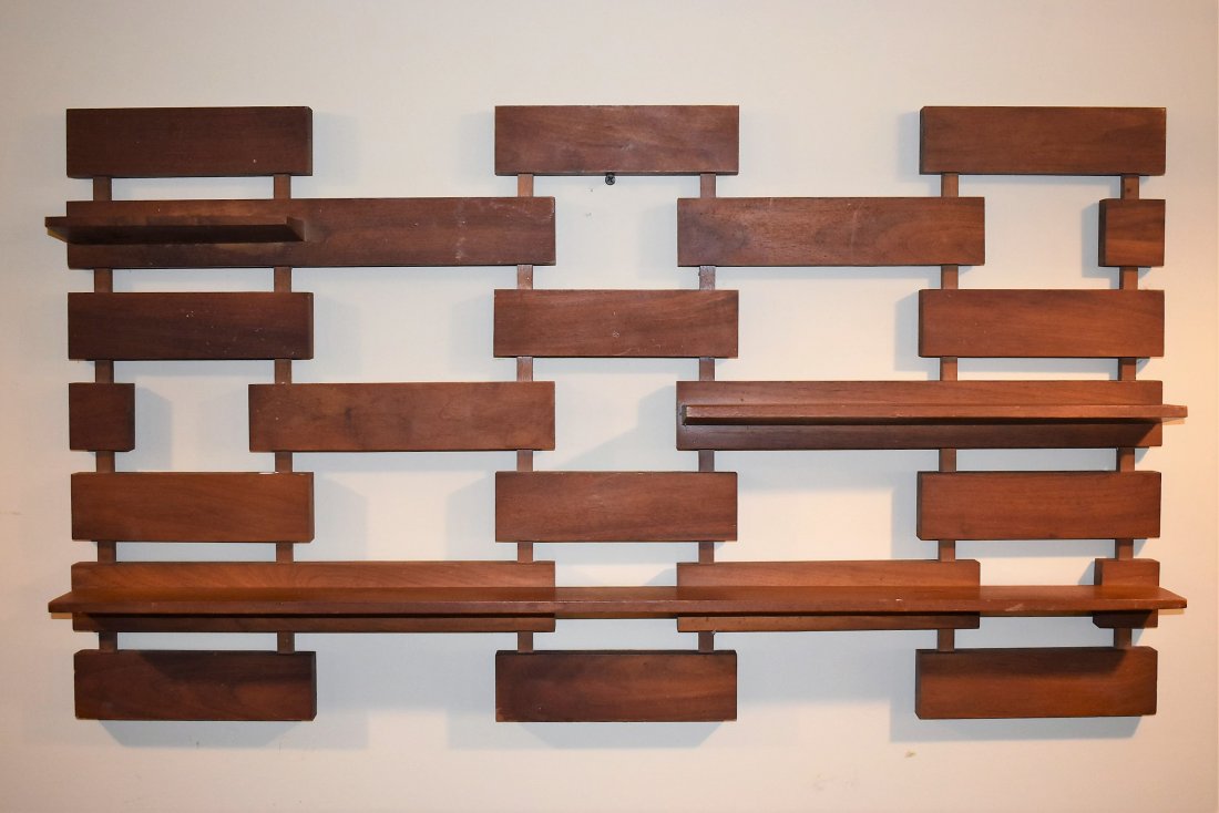 Belart Mid Century Modern MCM Wood Wall Display Shelf (1 of 4)
