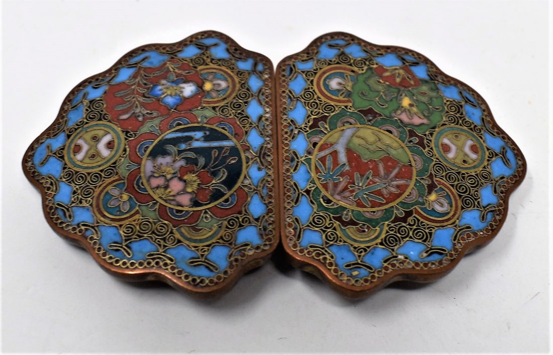 Intricate Cloisonne Belt Buckle: Intricate Cloisonne Belt Buckle - very nice shape