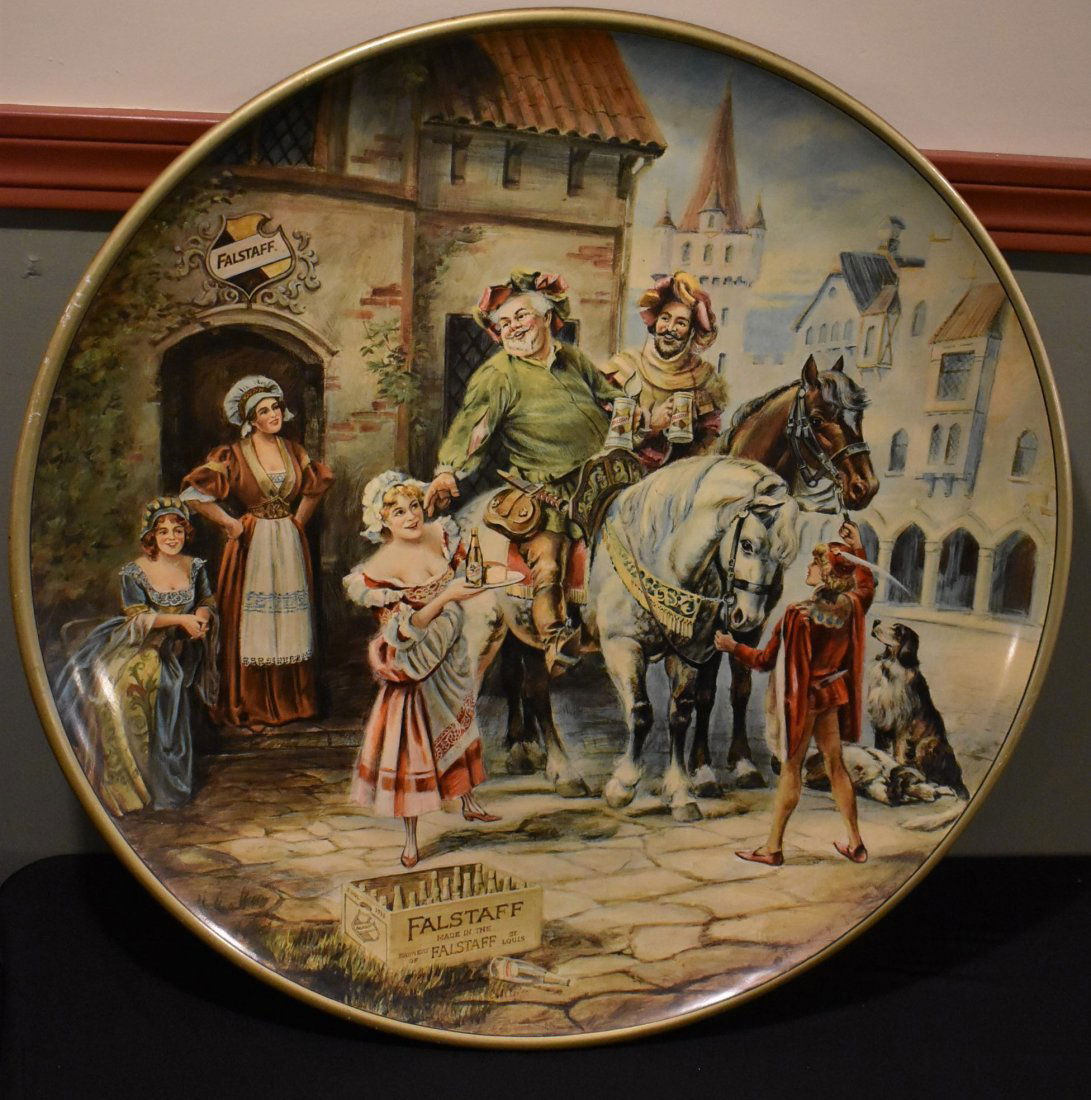 1971 Falstaff Beer reproduction Sign charger Tray (1 of 3)