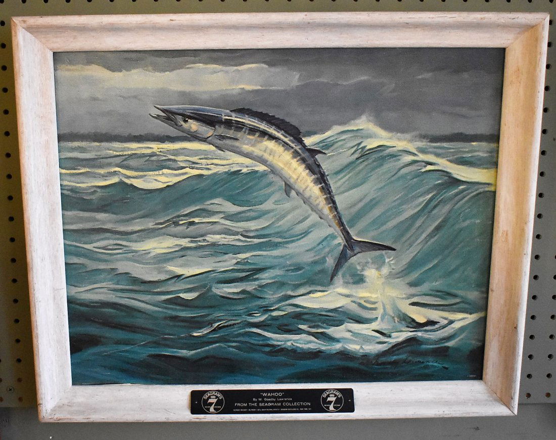 Seagram Collection W Goadby Lawrence Wahoo Canvas Print (1 of 1)