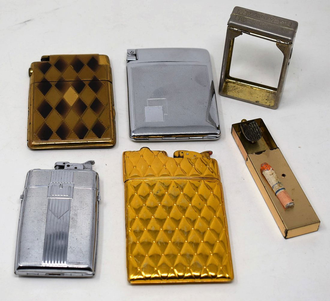4 Cigarette Lighter & Case Combos Box Protector Ashtray (1 of 1)