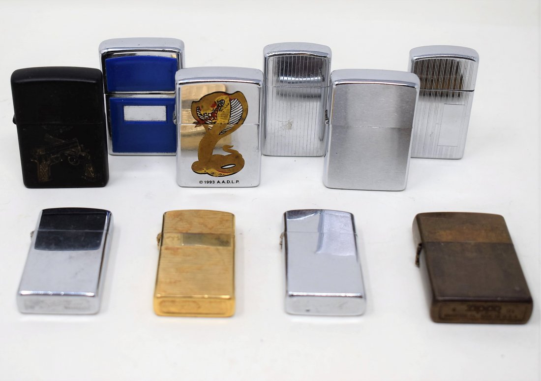lot of 10 Zippo Lighters (1 of 1)
