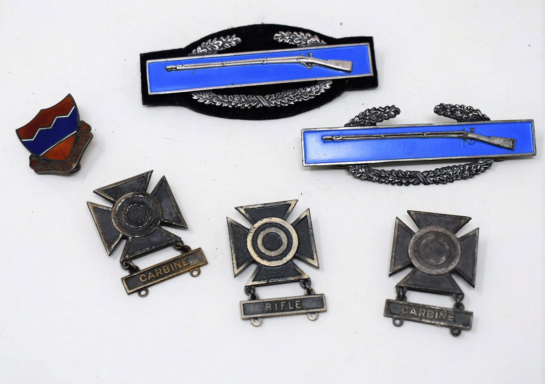 lot of 6 Sterling Silver Military Medals (1 of 4)