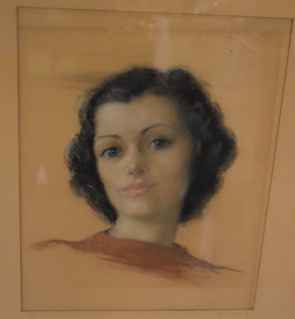 "Wini" Portrait Sketch By Jane Buccal 1938 (1 of 6)