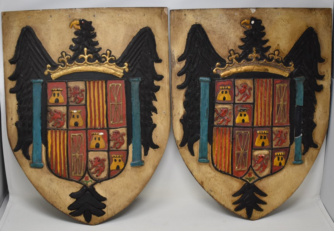 Pair of Old German Shields - Pub or Bar Décor (1 of 7)