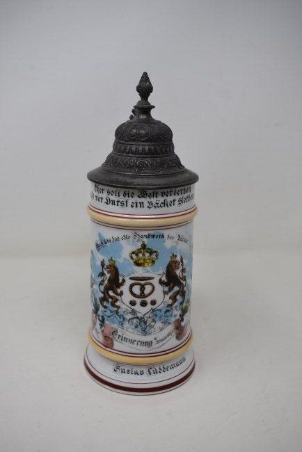 German Regimental Beer Stein 1900 (1 of 6)