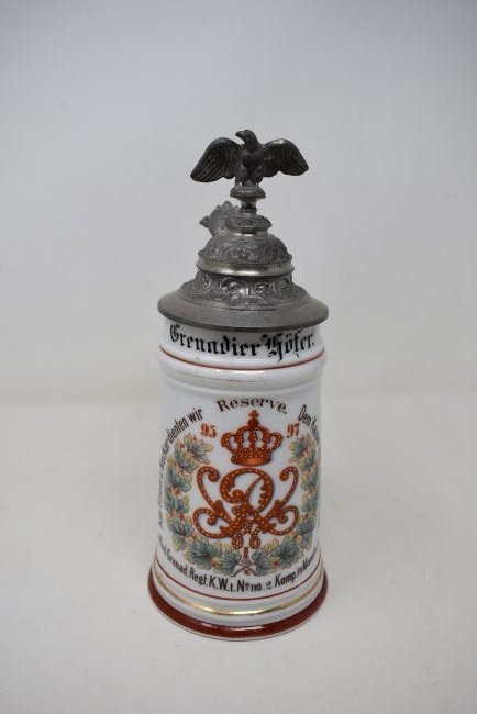 1897 German Regimental Beer Stein (1 of 5)