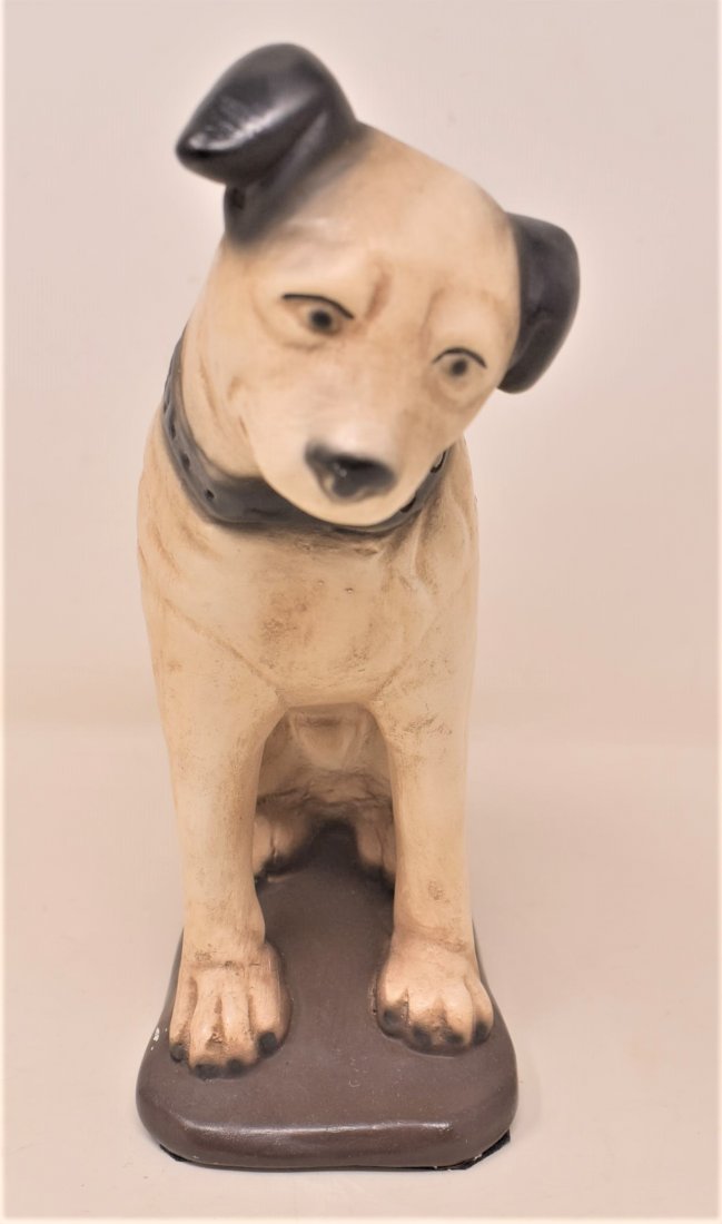 RCA Nipper Dog Advertising Chalk Ware Dog (1 of 5)
