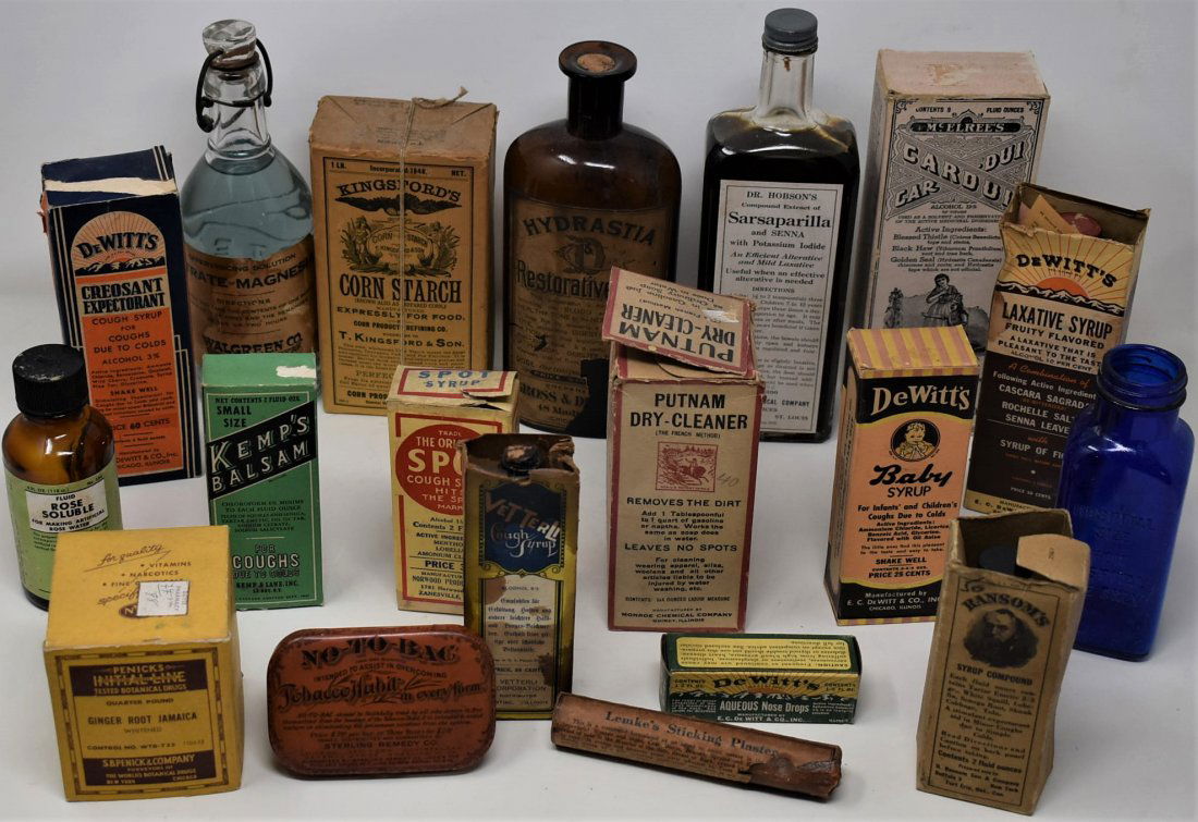 Lot of Antique & Vintage Medicine & Apothecary Bottles (1 of 6)