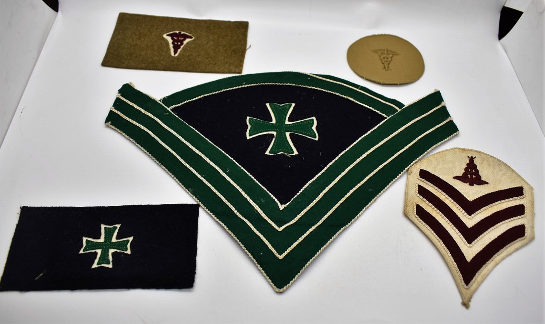 Group of Antique Medical Military Patches (1 of 2)