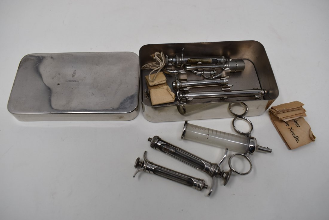 Group of Antique Syringes in Tin (1 of 3)