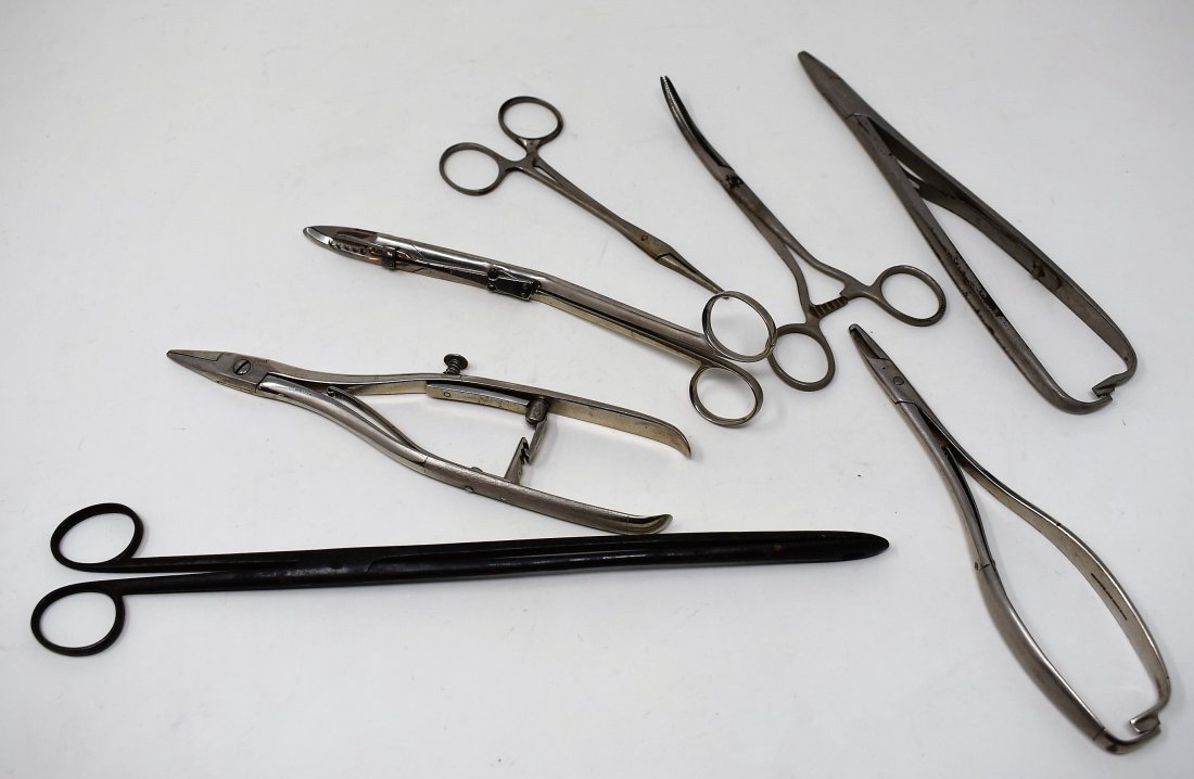 Group of Antique Medical Surgical Instruments (1 of 3)