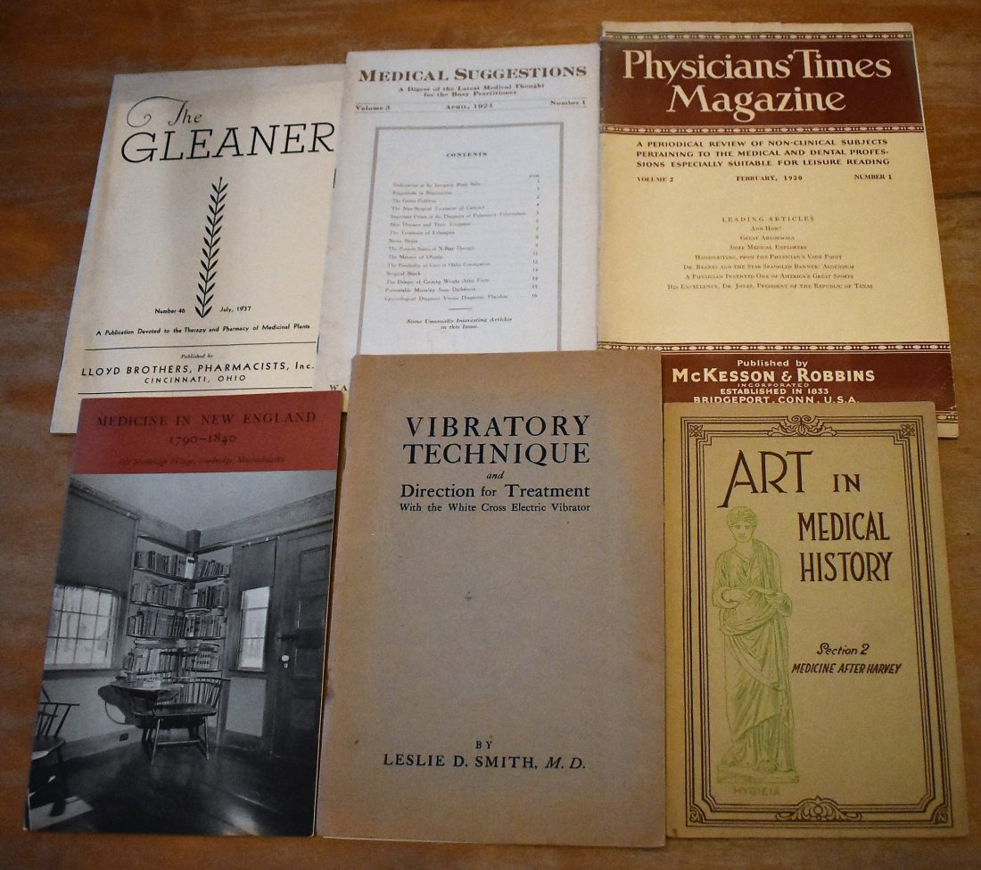 Group of Vintage & Antique Medical Publications: A Group of Antique & Vintage Medical Publications, as shown