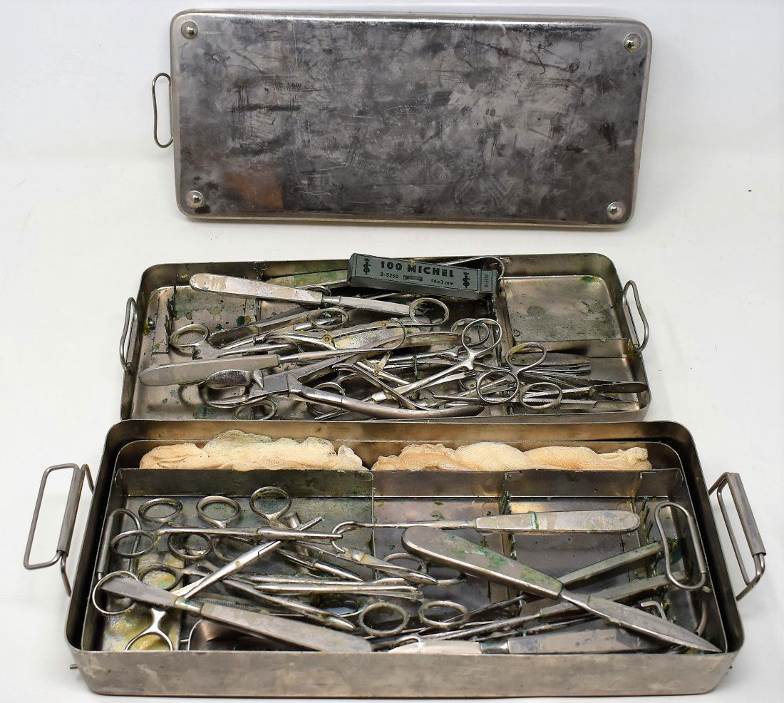 Surgical Tool Tray with lots of Tools (1 of 3)