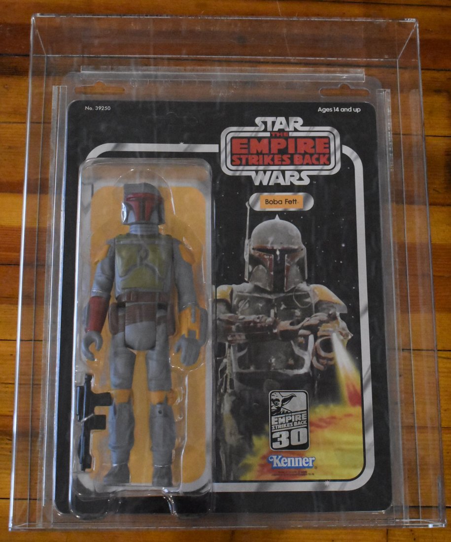 Gentle Giant Star Wars Vintage Jumbo Boba Fett AFA 9.0: 2013 Gentle Giant Star Wars 12-inch Vintage Jumbo Boba Fett Celebration 5 Exclusive AFA Graded 9.0 - AFA 21199846 - Figure and Case are in great shape and already graded and ready for your collection!