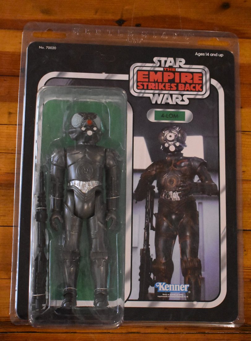 Gentle Giant Star Wars Jumbo 12" 4-Lom Action Figure: Gentle Giant Star Wars Vintage Jumbo (12" Scale) 4-Lom. please see pictures for condition, was only removed from original shipping box to take these photos and was returned back to it.