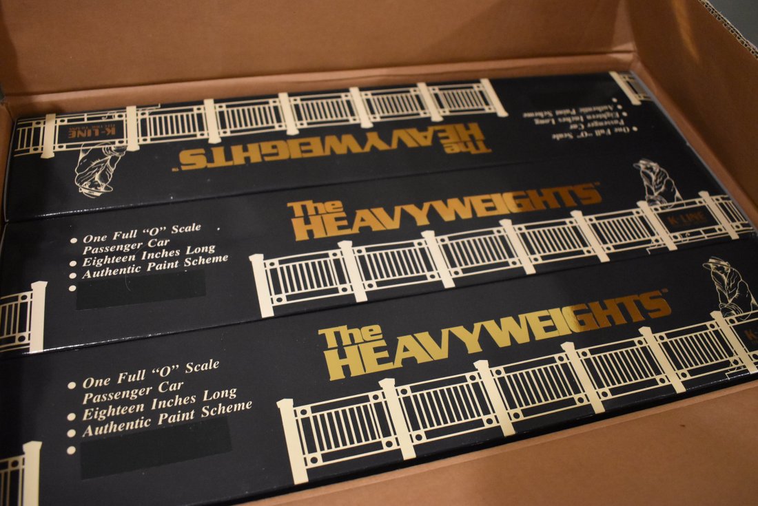 K-Line O Scale Heavyweights Passenger Car Set NEW: K-Line K-44081 Heavyweights C&A "Alton Ltd" 6 Passenger Car Set. Brand new in box