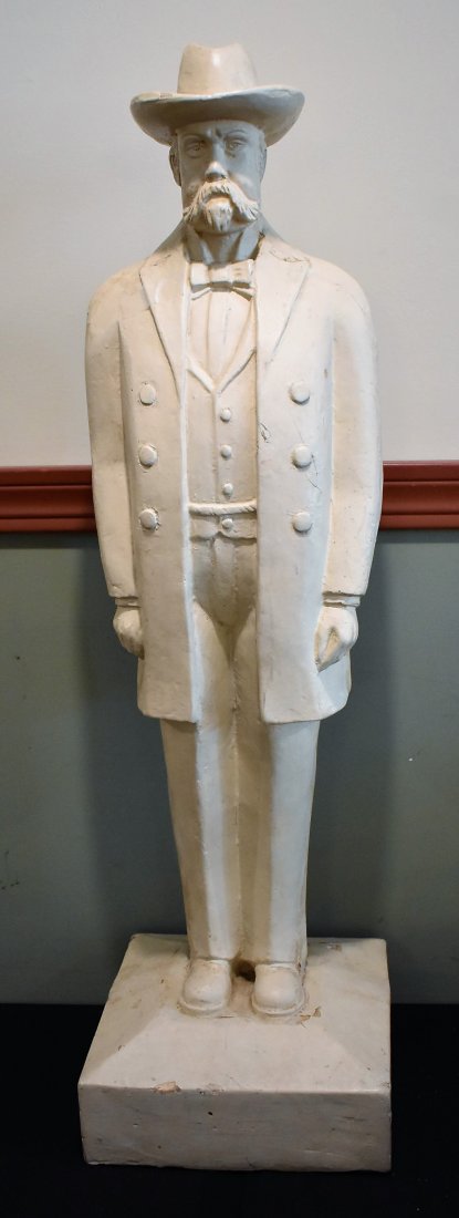 Vintage Large Jack Daniels Bar Advertising Figure: Vintage Large Hard Styrofoam Jack Daniels Figure, measures 32" tall.