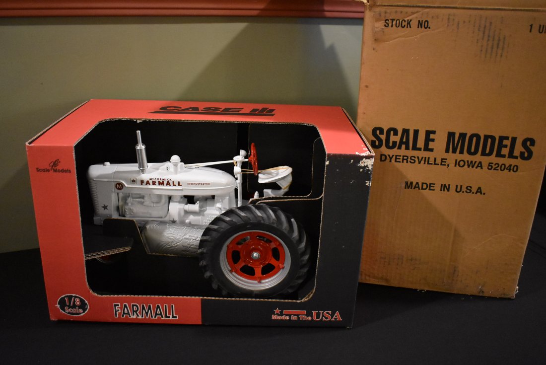 Scale Models 1/8 McCormick-Farmall Demonstrator Tractor: Scale Models 1/8 scale McCormick-Farmall Demonstrator Tractor, brand new in box.