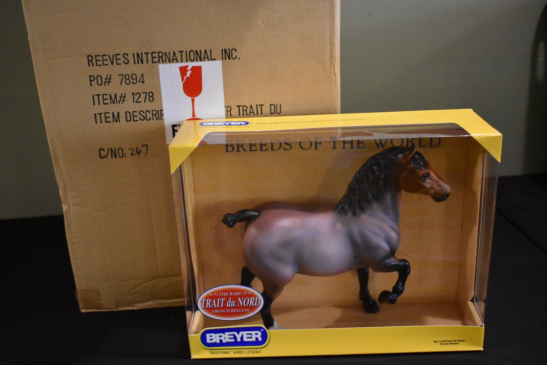 Full Case 6 Breyer 1278 Trait du Nord Horses NEW IN BOX: A Full Case of 6 Breyer 1278 Trait du Nord French Belgian Horses, all are new in box, will ship in original case pack.