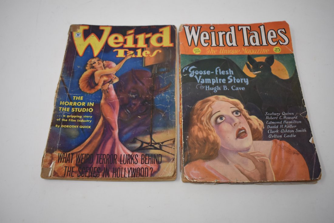 Lot of 2 Weird Tales Magazines 1932 & 1935: A Lot of 2 Weird Tales Magazines, May 1932 & June 1935