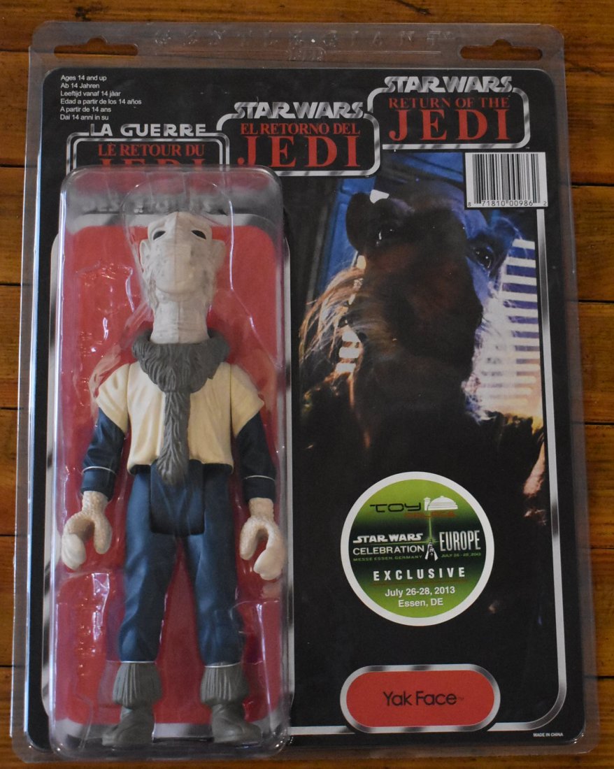 Gentile Giant Star Wars Jumbo Tri-Logo Yak face: Gentile Giant Star Wars Europe Celebration 2013 Exclusive Jumbo Tri-Logo Yak face in great shape, see photos