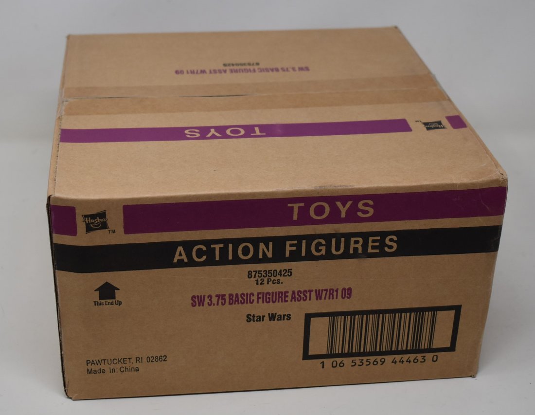 Unopened Case of 12 Star Wars 3.75" Action Figures W7R1: Unopened Case of 12 Star Wars 3.75" Action Figures Basic Assortment W7R1 09 - unopened condition, see photos of outer box - will be shipped double boxed with packing peanuts between the box and this o