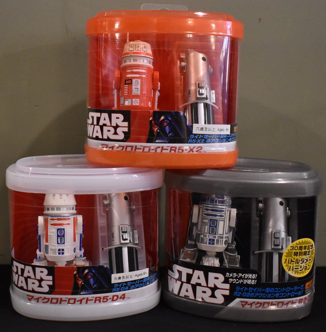 Star Wars 3 Astromech Droids Remote Control RC Japan: Star Wars 3 Astromech Droid Remote Control RC figures Japanese Exclusives - brand new in there original packages