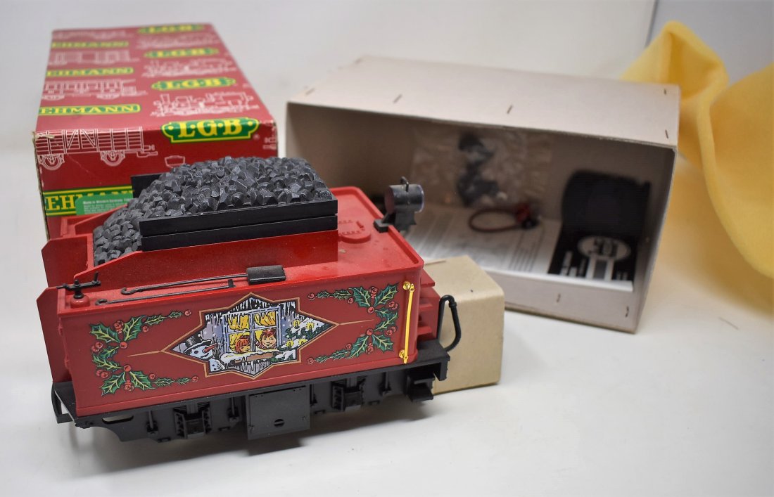 LGB Powered Tender G Scale 2217/6 NEW IN BOX: Lehmann-Gross-Bahn LGB G Scale 2217/6 Powered Tender, new in box.