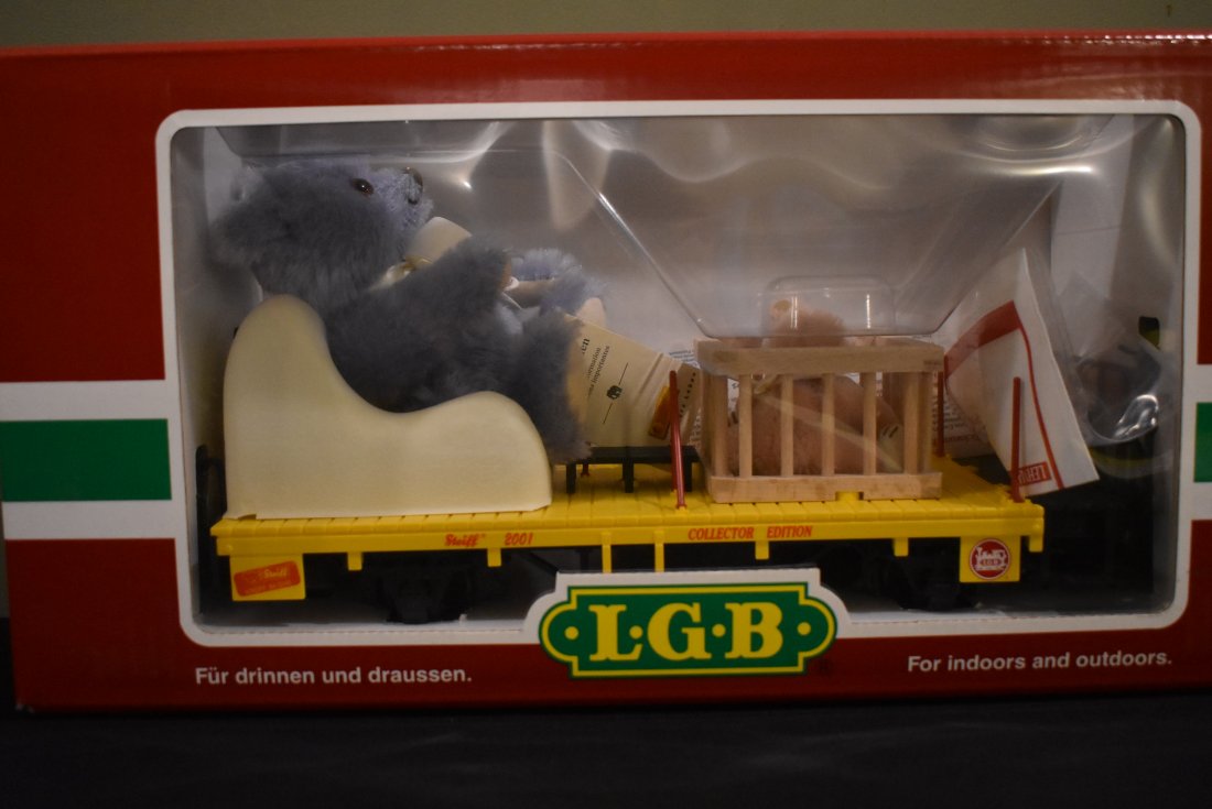 LGB 2001 Limited Edition Steiff Bear Car 43140: LGB G Scale Limited Edition 2001 Steiff Bear Car 43140.