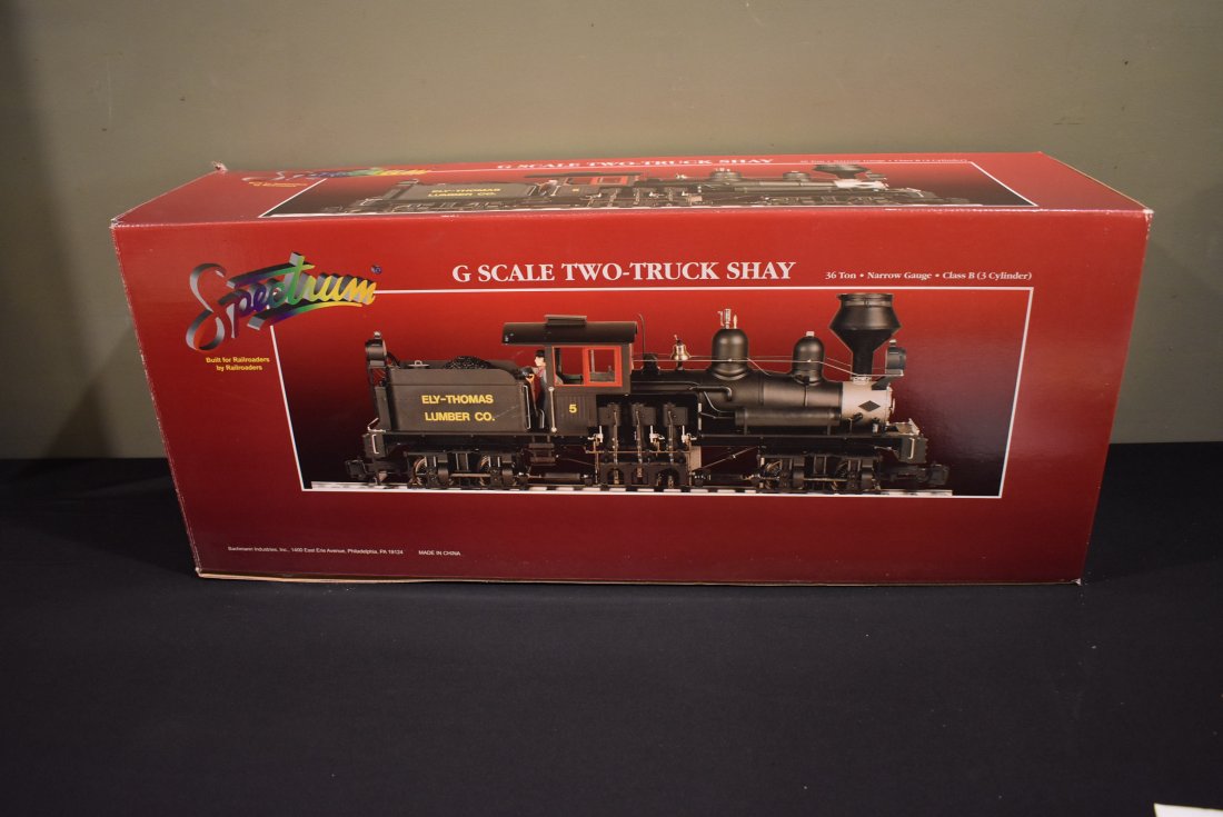 Bachmann Spectrum G 81198 Shay Locomotive: Bachmann Spectrum G Scale 81198 36 ton Z Truck Shay Effy Thomas Locomotive, in original box.