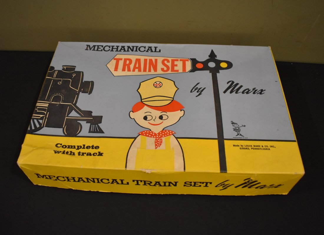 Vintage Marx Mechanical Train Set: Vintage Marx Mechanical Train Set, in original box. Very clean