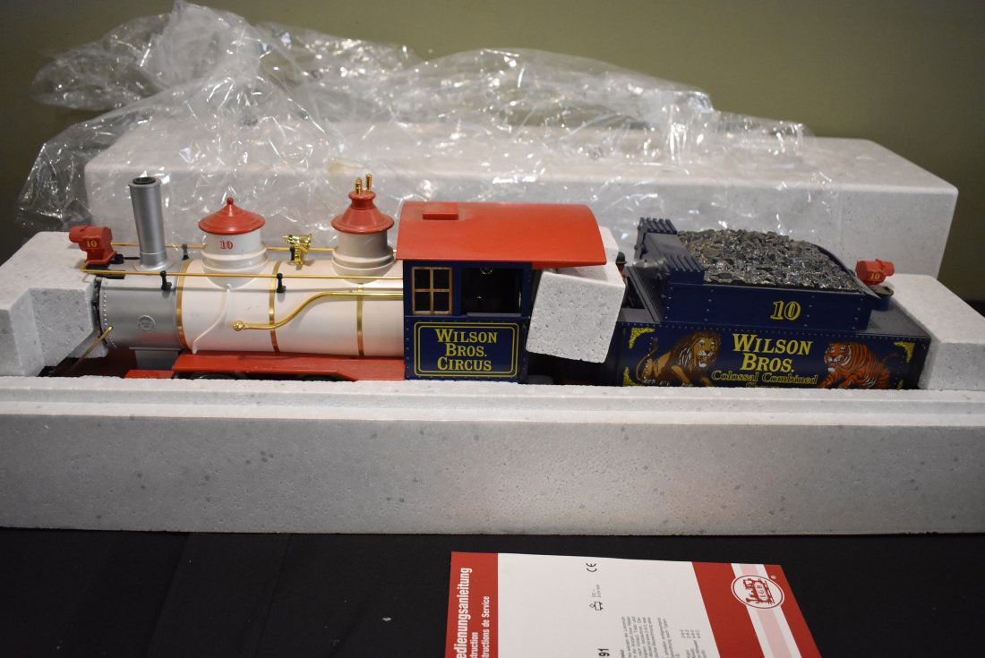 LGB G Scale 22191 Wilson Bros. Circus Locomotive & Tend (1 of 6)