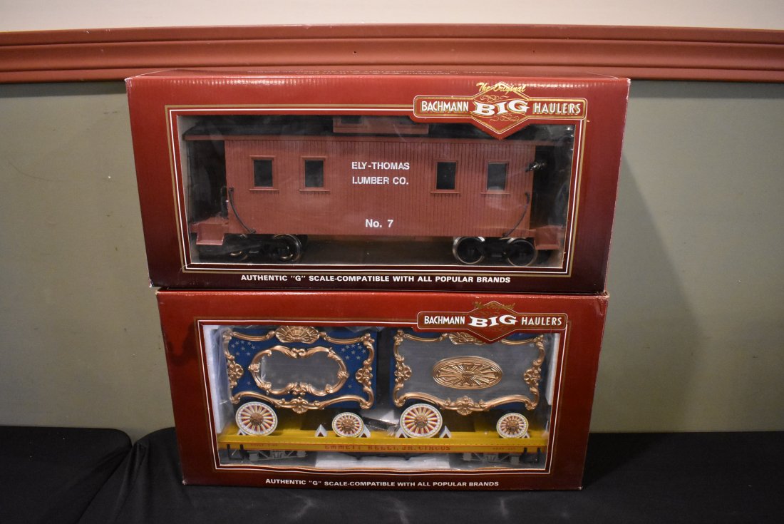 Lot of 2 G Scale Bachmann Big Haulers Cars (1 of 2)