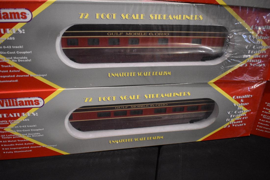 Williams O Scale AC1010 Gulf Mobile & Ohio Set: Williams O Scale AC1010 Gulf Mobile and Ohio Alco Power A Cab #290 & Dummy A Cab #292