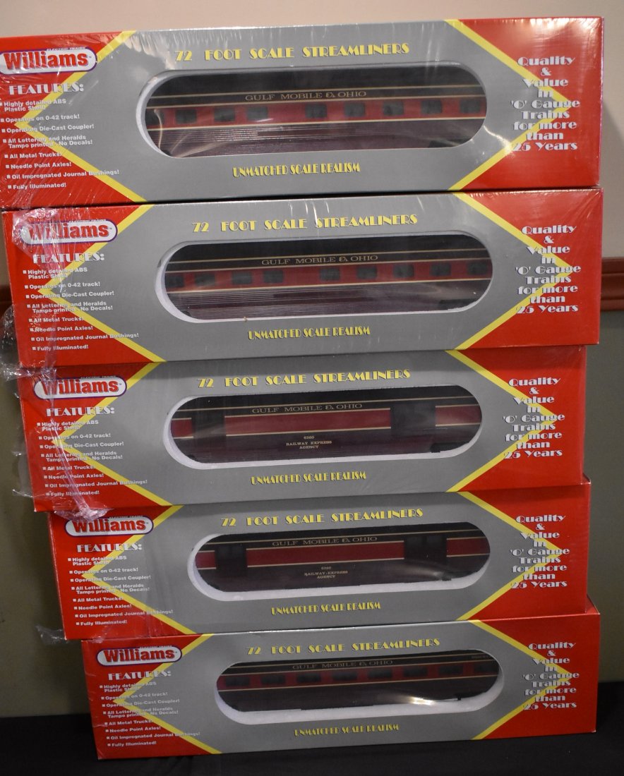 Williams Gulf Mobile & Ohio Streamliner 5 Car Set 4007 (1 of 4)