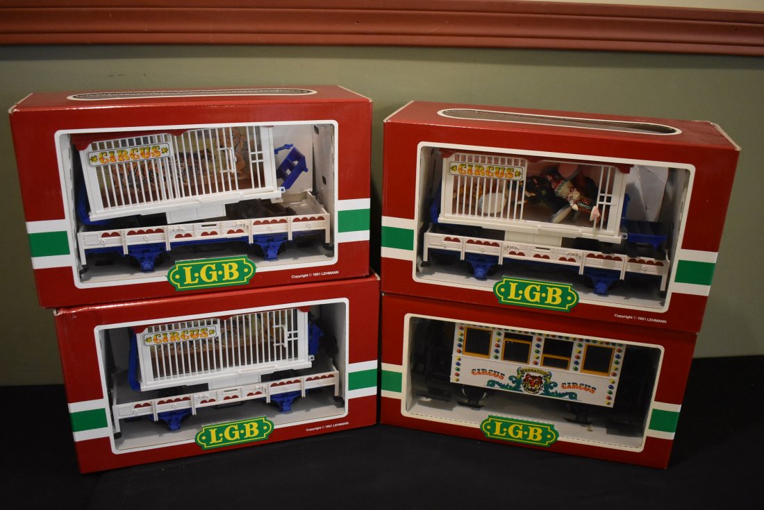 Lot of 4 LGB Circus Cars G Scale (1 of 2)