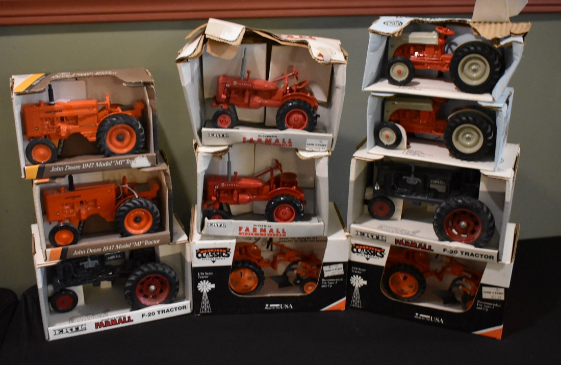Lot of 10 ERTL Die-Cast Tractors (1 of 1)