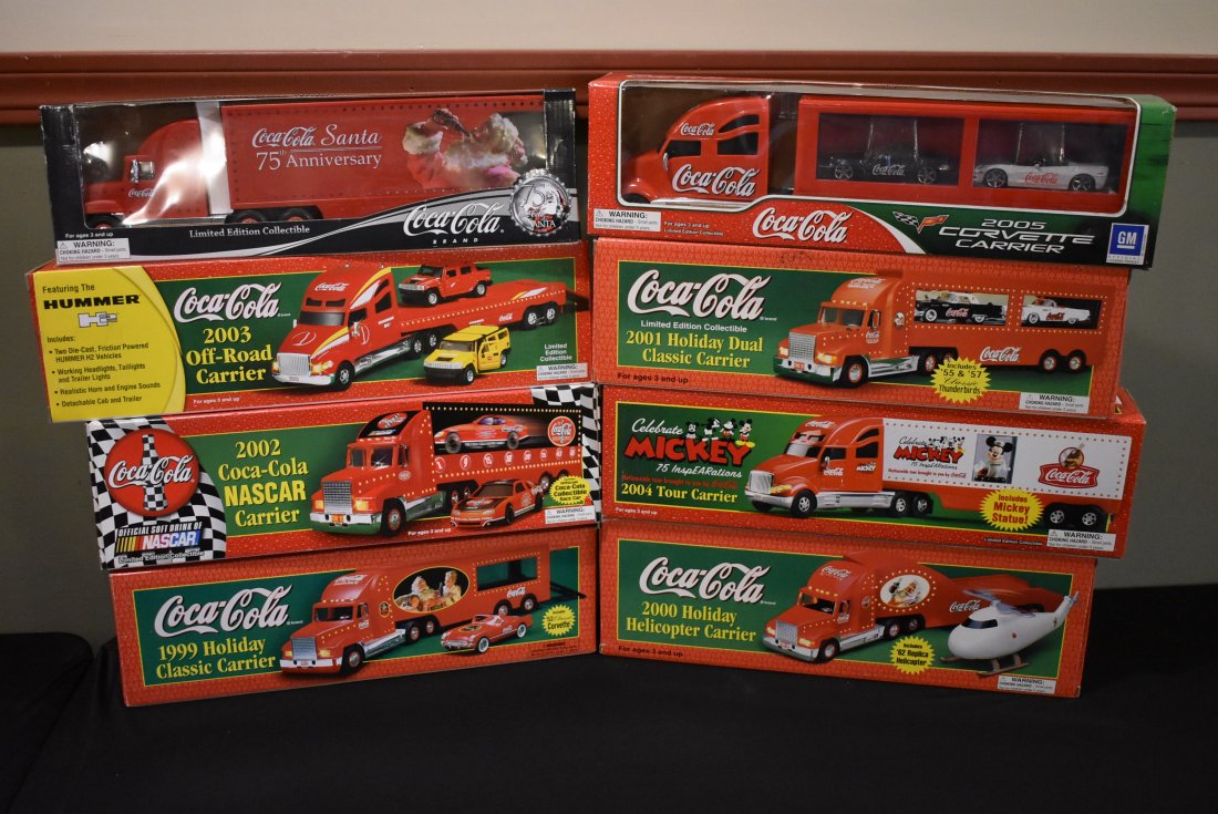 Lot of 8 Coca-Cola Trucks (1 of 1)