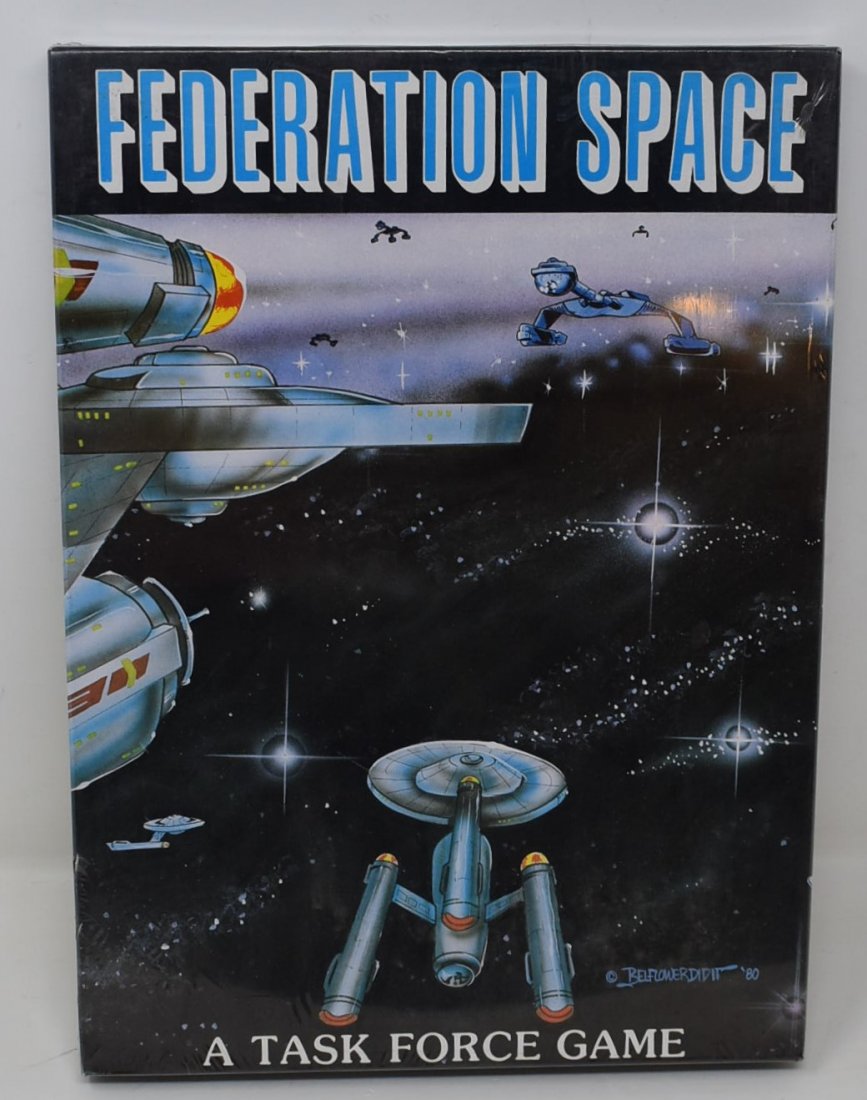 Star Trek Federation Space (a Task Force Game): Federation Space is a strategic-level science-fiction combat game set in the Star Trek universe from the original TV series. Players control an entire fleet of starships for one of eight different rac