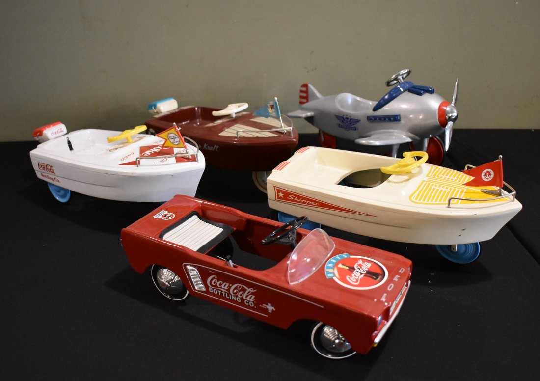 Lot of 5 Mini Die-Cast Xonex Pedal Cars: A Lot of 5 Xonex Mini Die-Cast Pedal Cars, as shown. Some signed by designer Ken Kovach